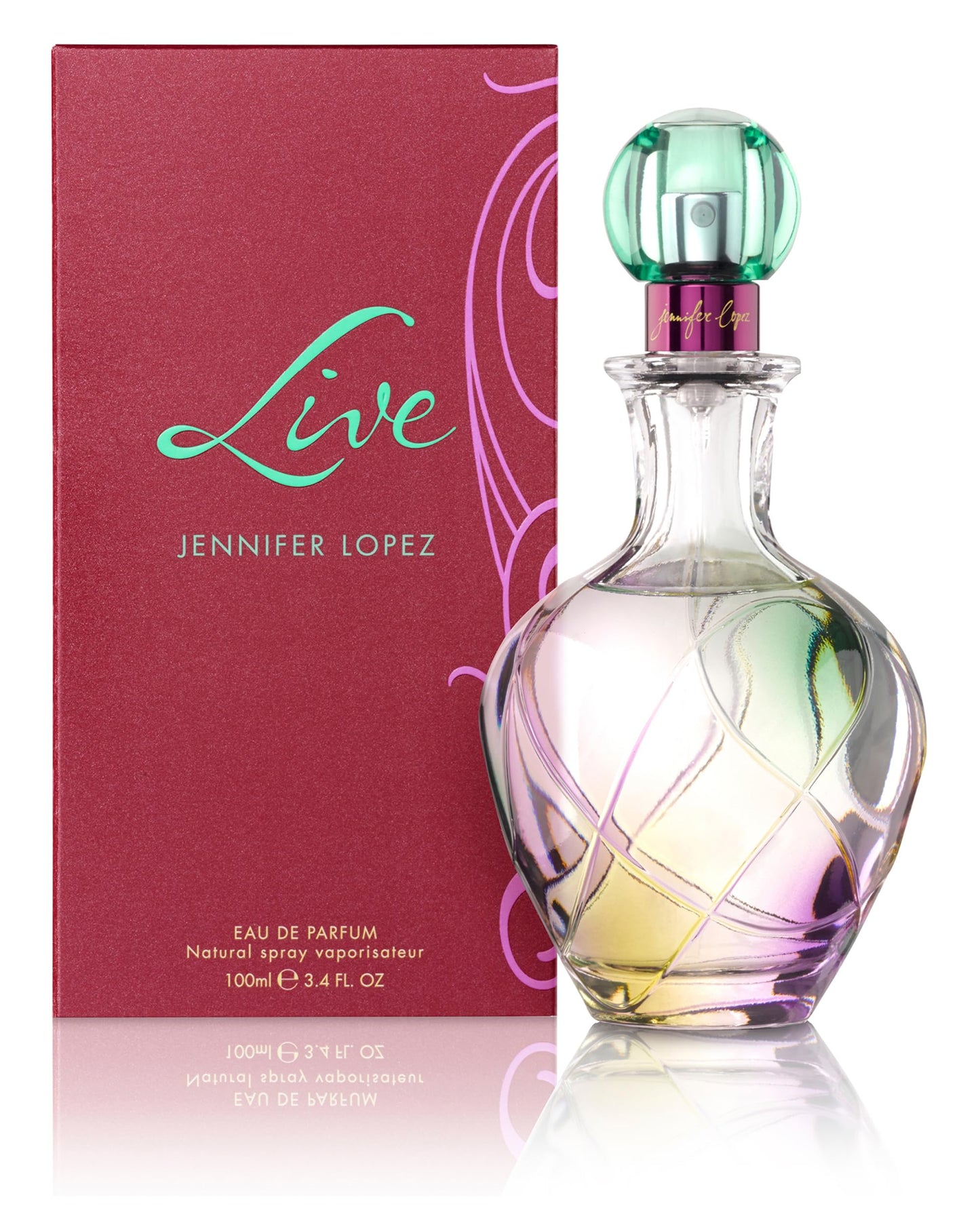 Jennifer Lopez Live By Jennifer Lopez pour femme. Eau de parfum en vaporisateur 3,4 oz.