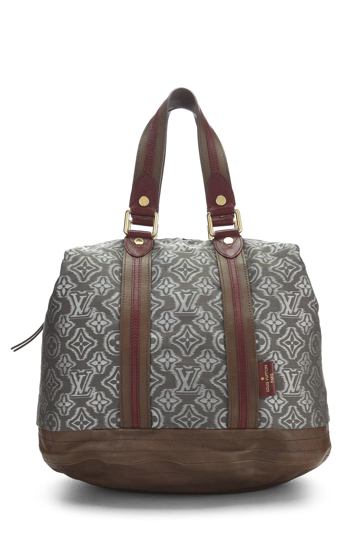 Louis Vuitton, Aviator GM en tissu jacquard monogramme gris d'occasion, gris