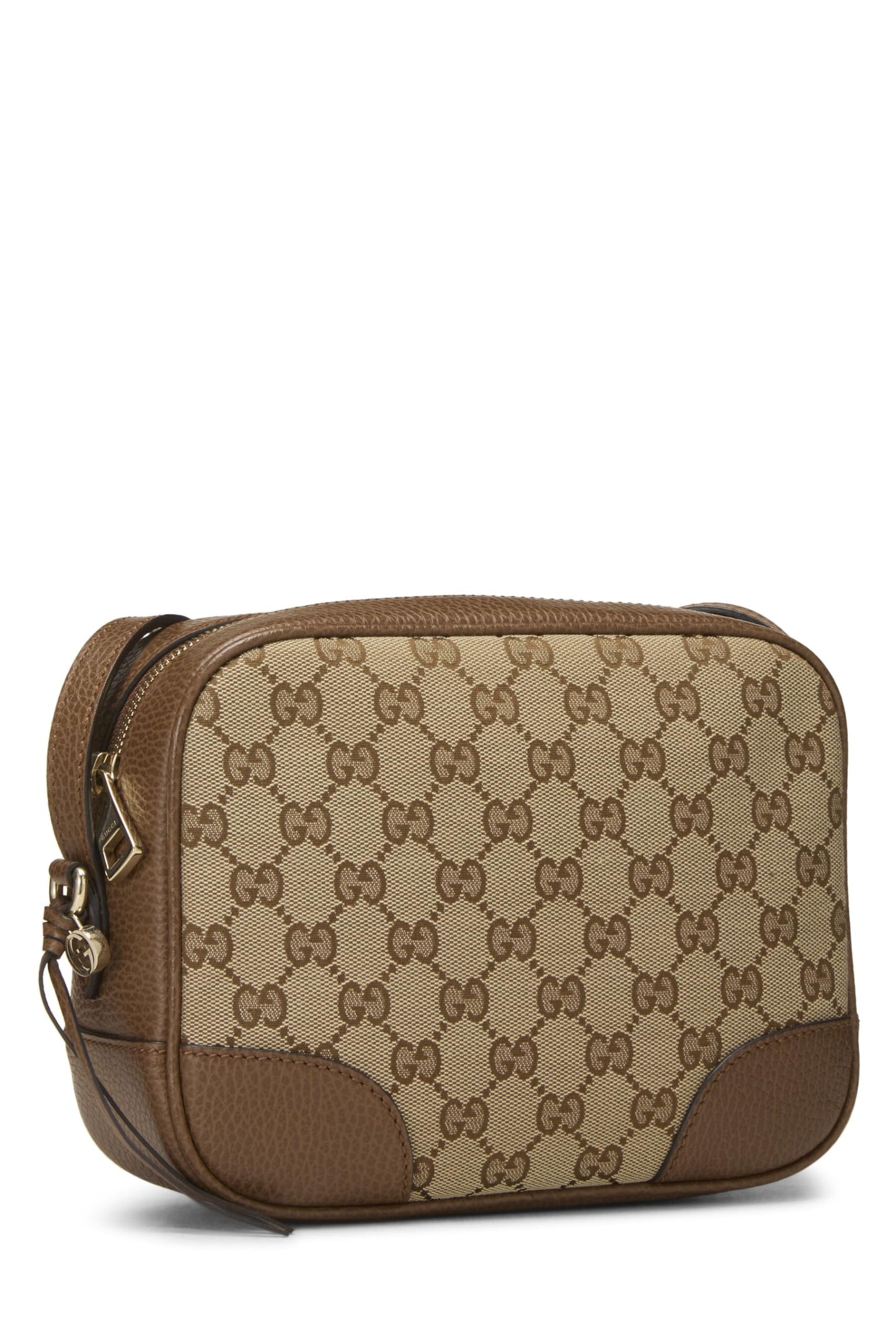 Gucci, sac à bandoulière Bree en toile GG marron d'occasion, marron