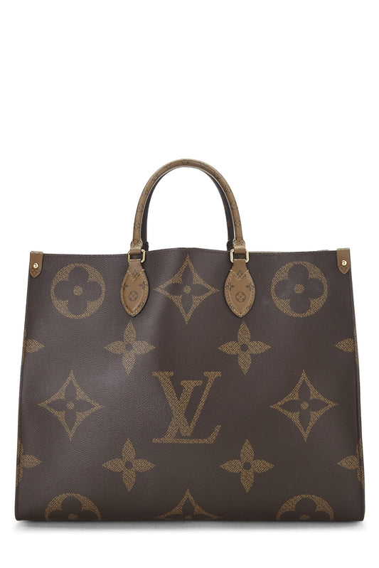 Louis Vuitton, Pre-Loved Giant Monogram On The Go GM, Brown