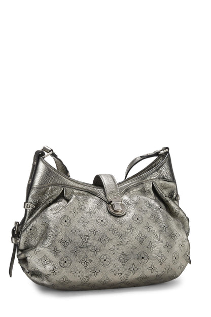 Louis Vuitton, sac à main en cuir Mahina XS Silver Monogram d'occasion, argent