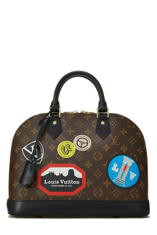 Louis Vuitton, Pre-Loved World Tour Monogram Canvas Alma PM, Brown