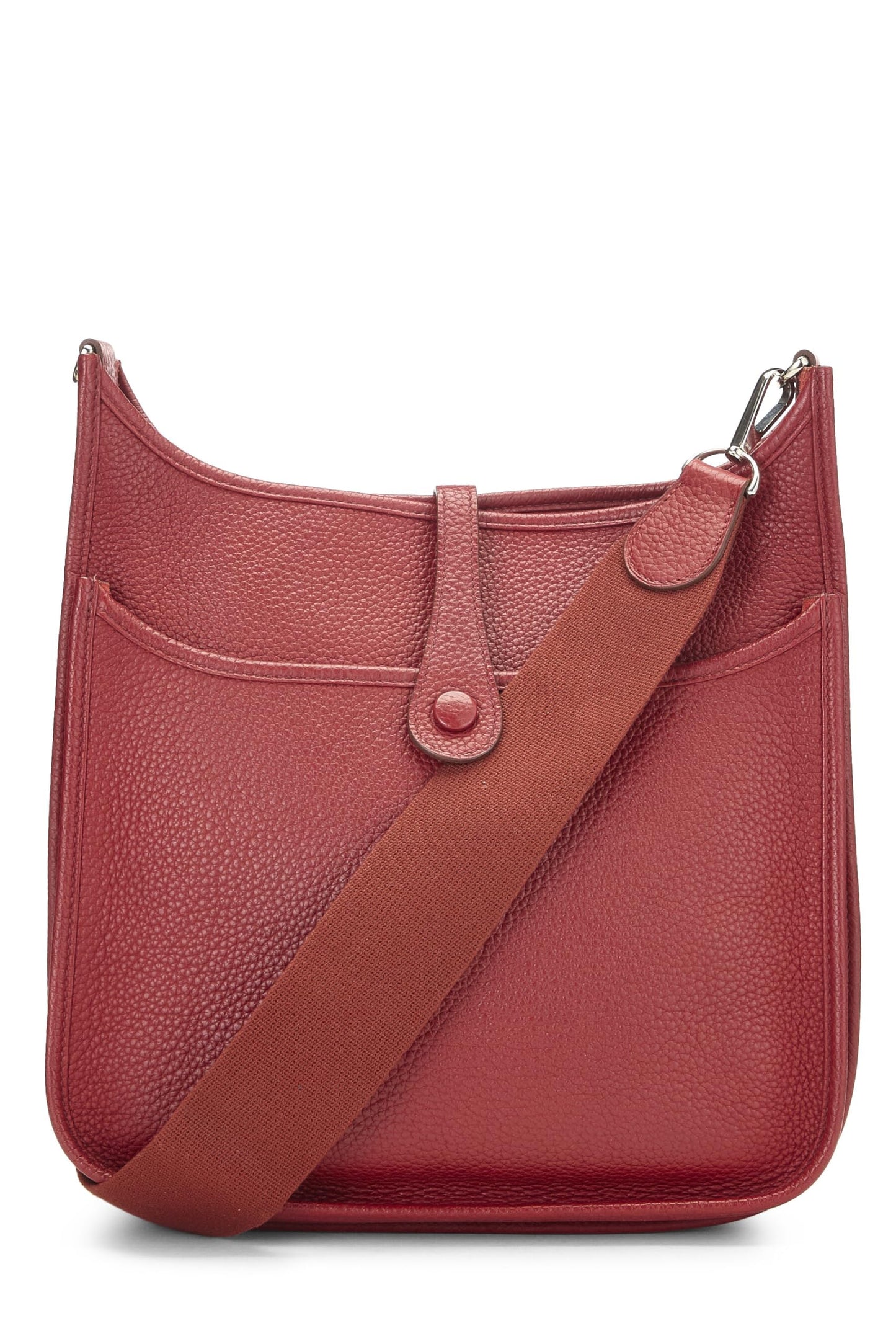 Hermès, Pre-Loved Ruby Togo Evelyne III PM, Rouge Garance