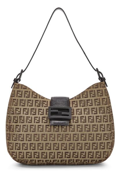 Fendi, Bolso al hombro Brown Zucchino Pre-Loved, Marrón