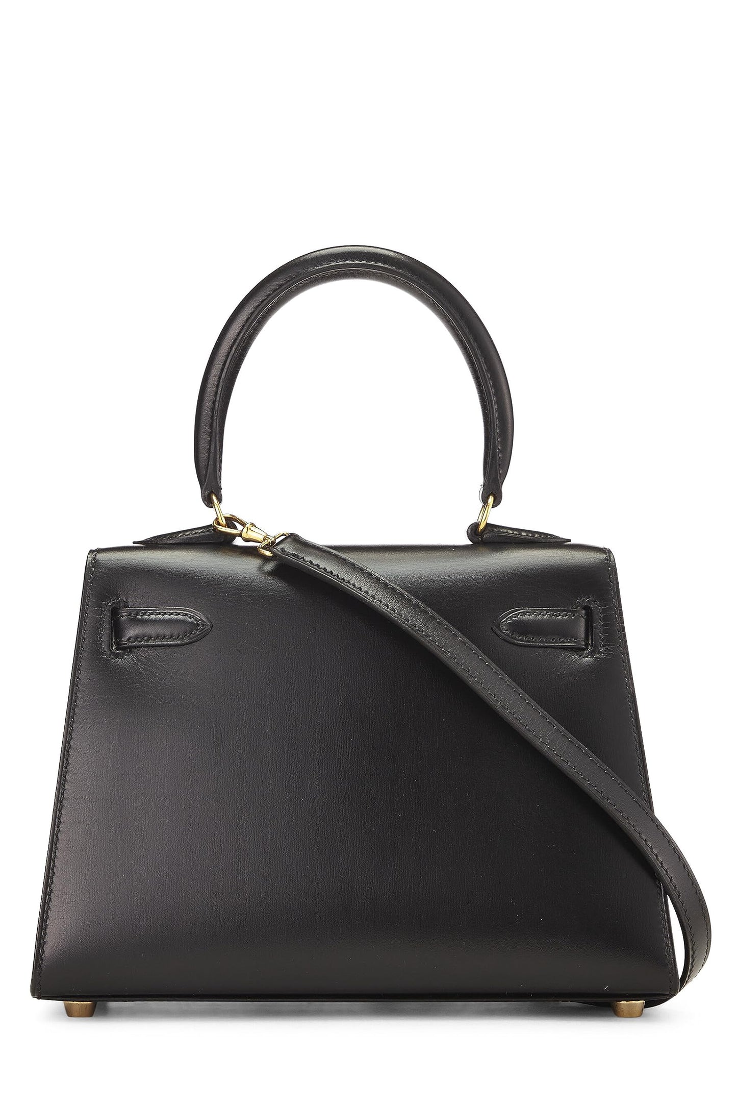 Hermès, Kelly Sellier 20 Mini Black Box d'occasion, noir