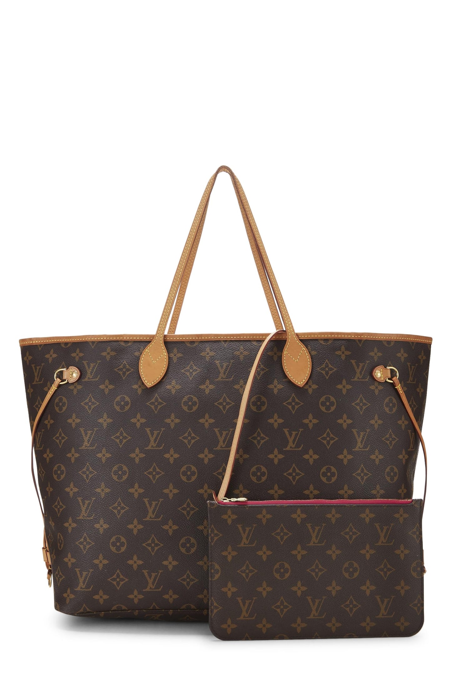 Louis Vuitton, Neverfull GM NM en toile Monogram rose d'occasion, rose