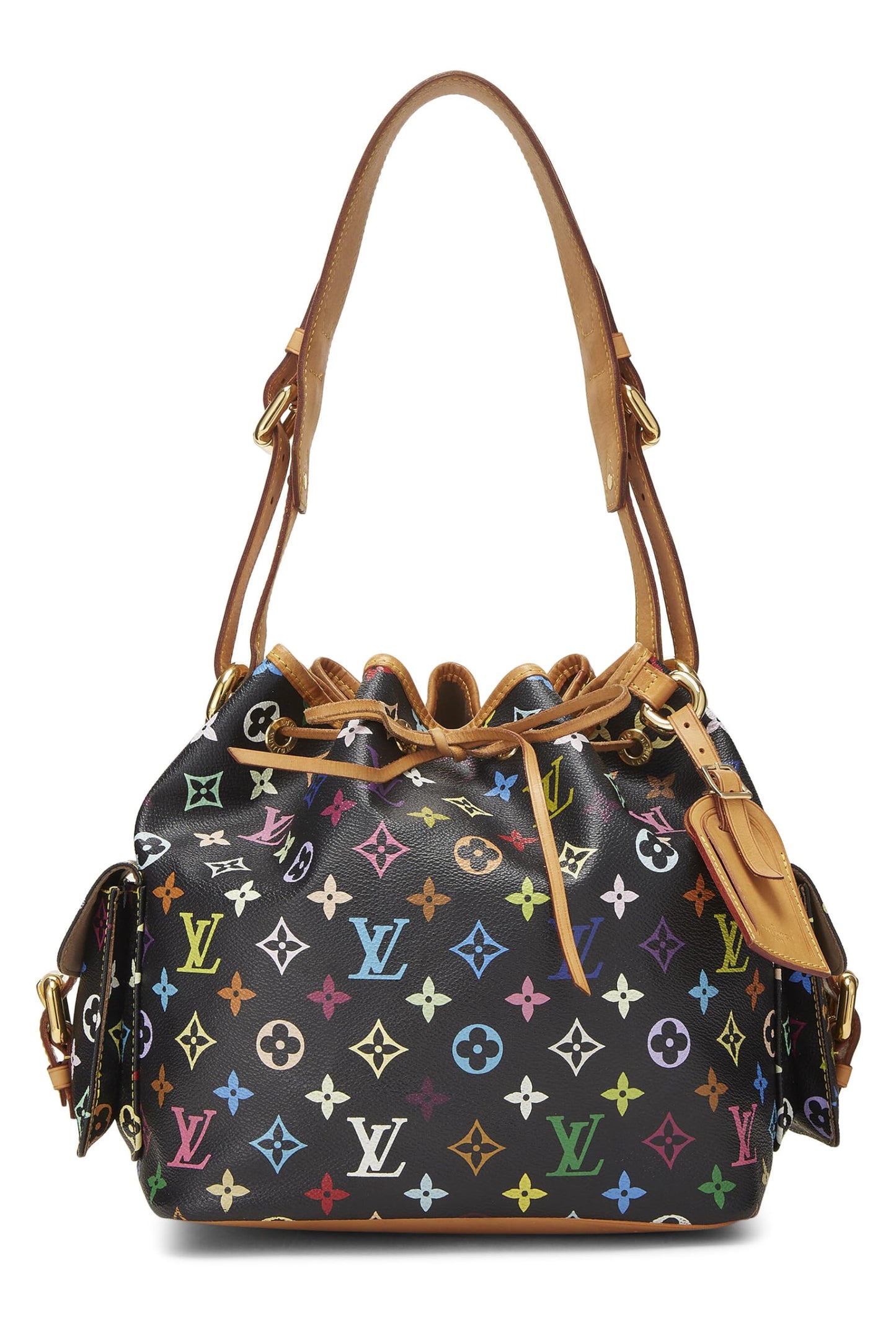 Louis Vuitton, Pre-Loved Takashi Murakami x Louis Vuitton Monograma negro Multicolore Noe Petite, Negro