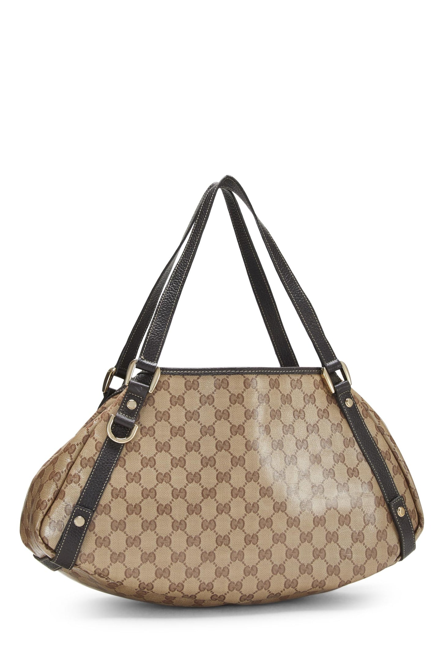 Gucci, sac fourre-tout Abbey en toile cristal GG d'occasion, marron