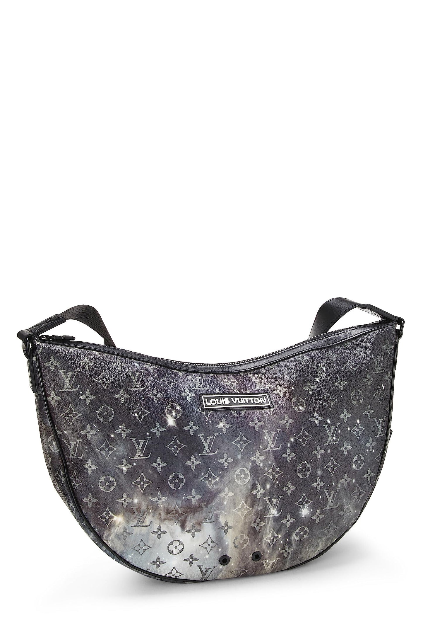 Louis Vuitton, sac messager Hobo Galaxy Monogram noir d'occasion, noir