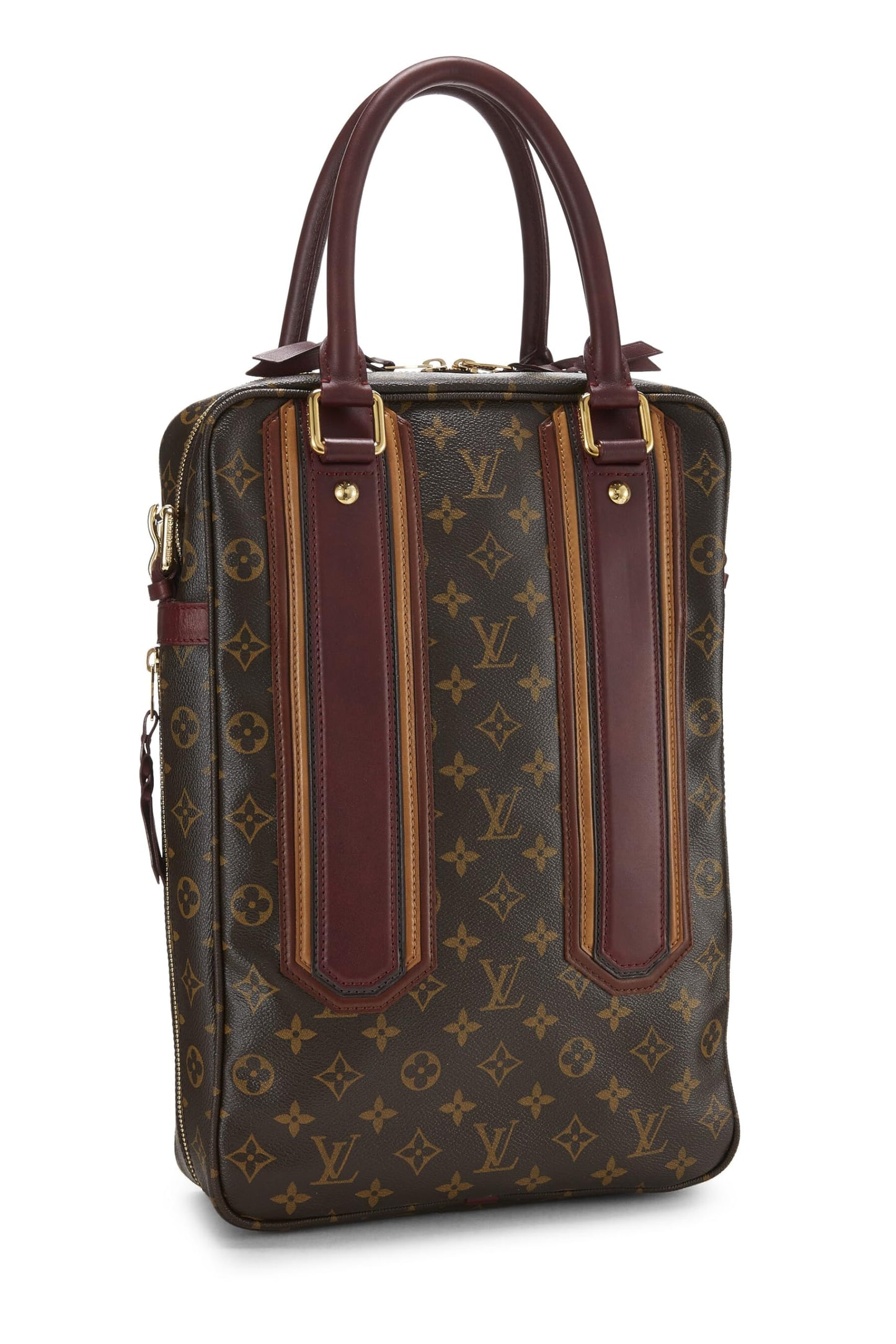 Louis Vuitton, Porte-Documents Vertical Bequia en Toile Monogram d'occasion, Marron