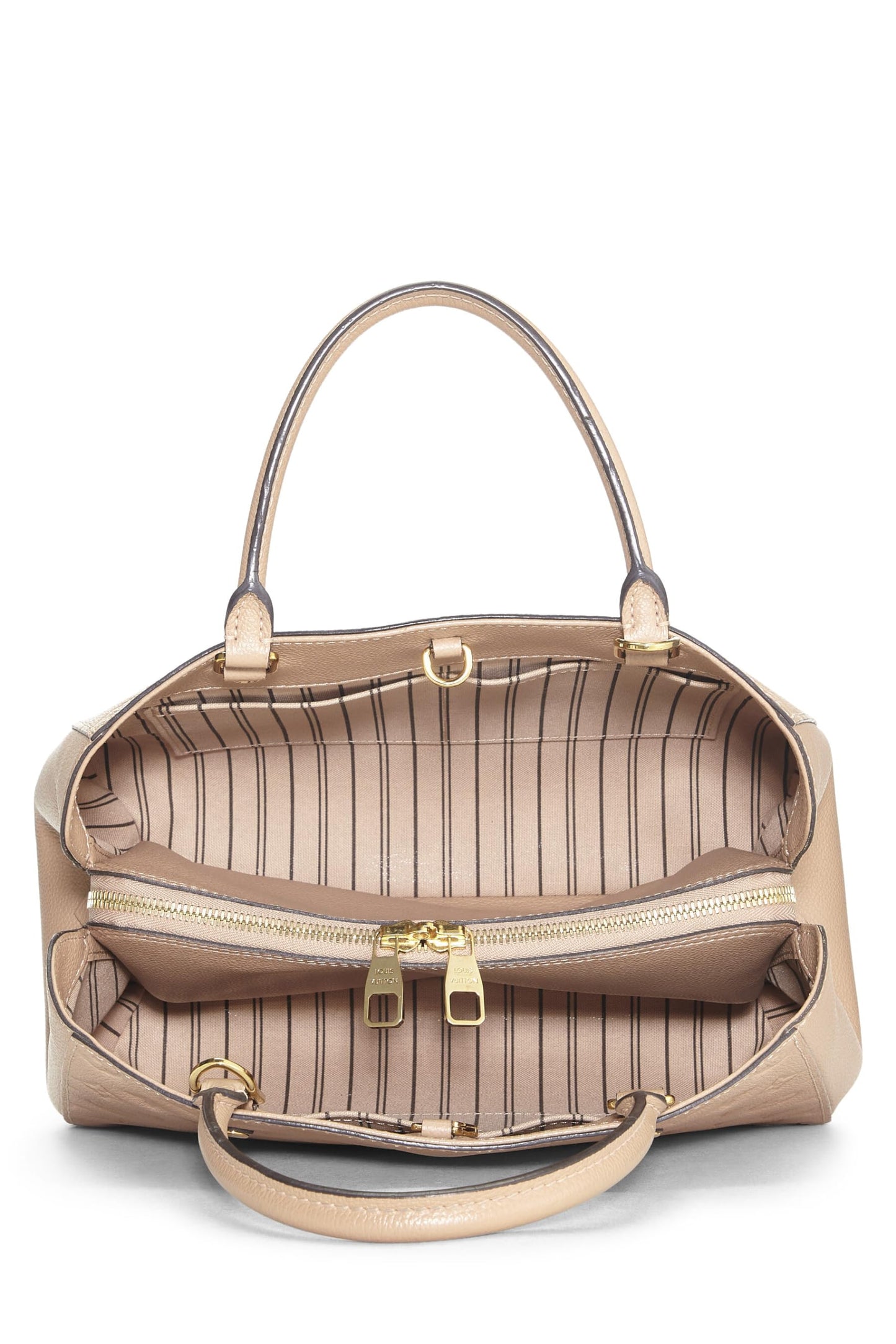 Louis Vuitton, Monogramme beige pré-aimé Empreinte Montaigne MM, Beige