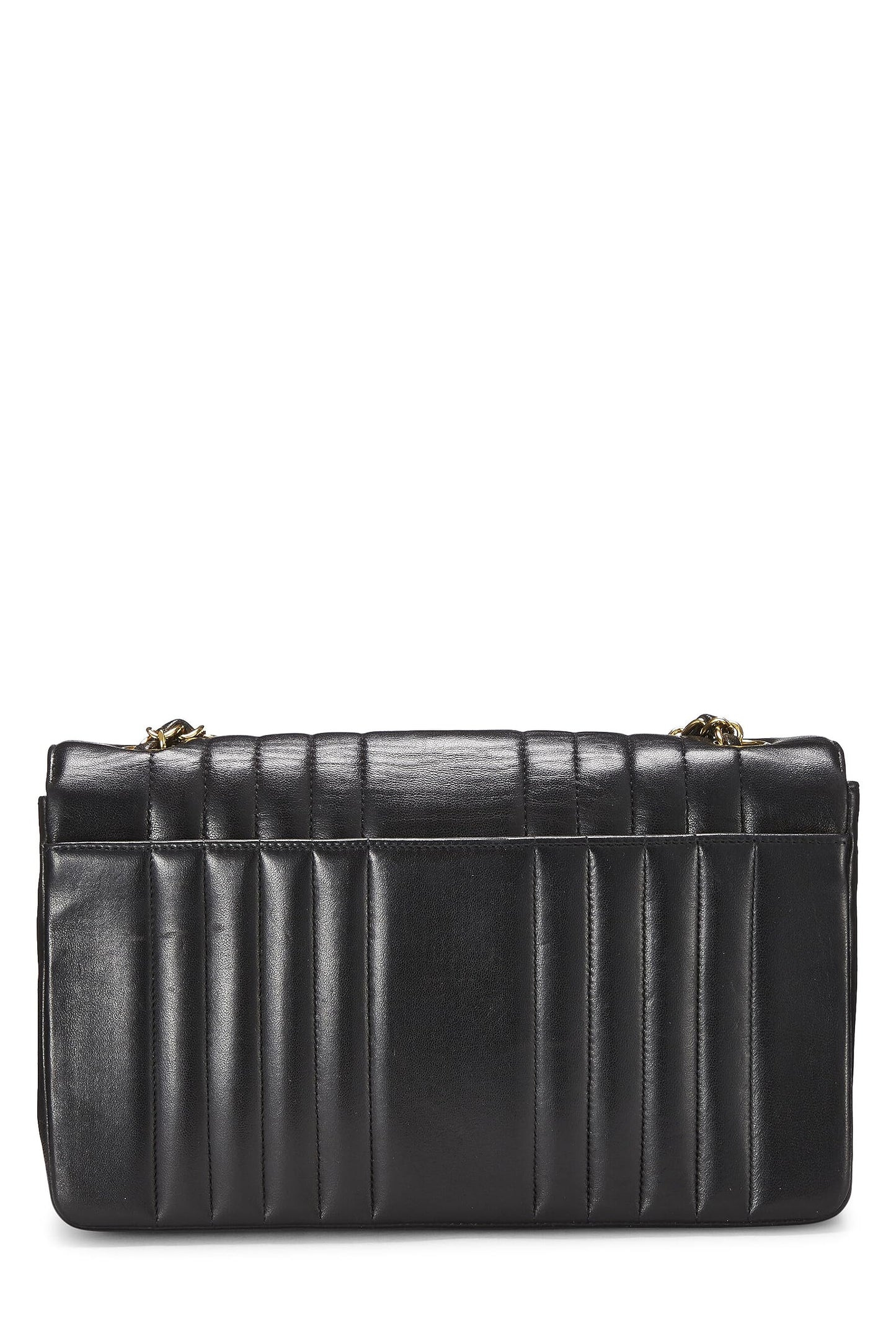 Chanel, Pre-Loved Black Vertical Lambskin Classic Flap Medium, Black