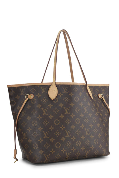 Louis Vuitton, Neo Neverfull MM en toile monogram rose d'occasion, rose