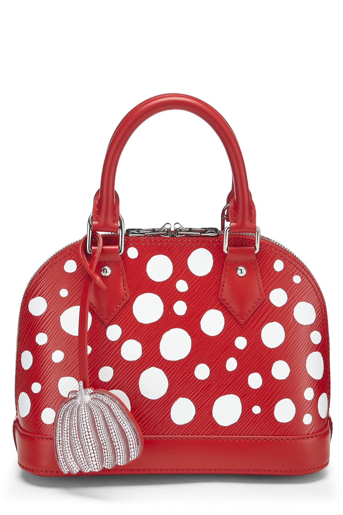 Louis Vuitton, Pre-Loved Yayoi Kusama x Louis Vuitton Red Epi Leather Infinity Dots Alma BB, Rouge Blanc