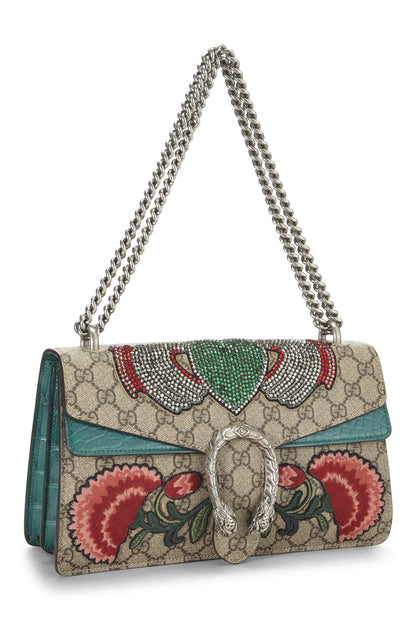 Gucci, sac à main original GG Supreme en toile brodée Dionysus Small, multicolore