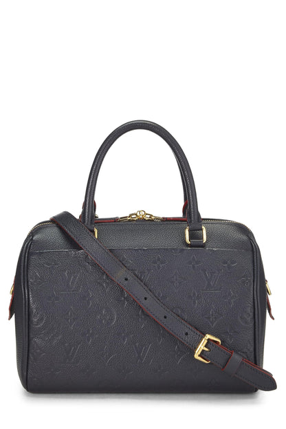 Louis Vuitton, Pre-Loved Bleu Infini Monogram Empreinte Speedy Bandouliere 25, Navy