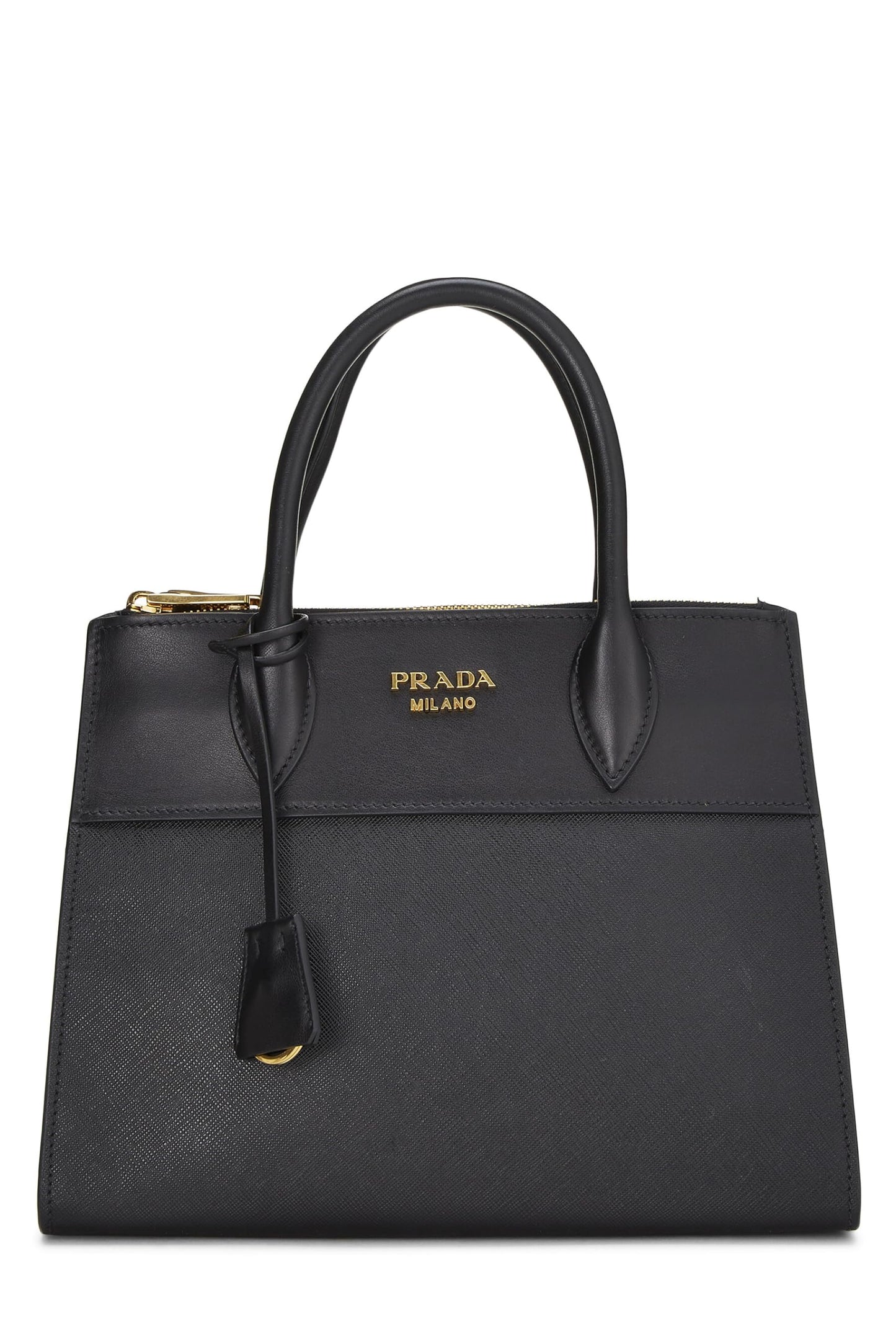 Prada, sac à main City Paradigme Black d'occasion, petit modèle, noir