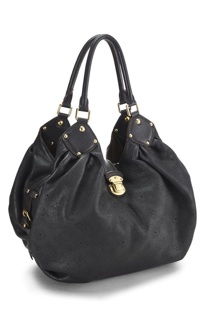 Louis Vuitton, Pre-Loved Black Monogram Mahina Large, Black