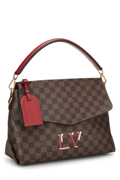 Louis Vuitton, Bandolera Beaubourg MM de lona con monograma Pre-Loved, Rojo