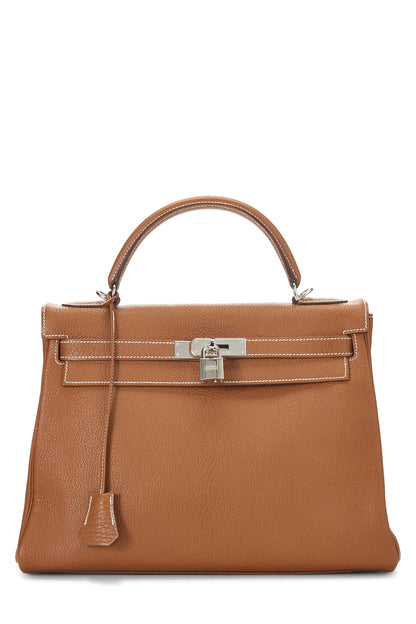 Hermès, Pre-Loved Etrusque Chevre Kelly Retourne 32, Etrusque