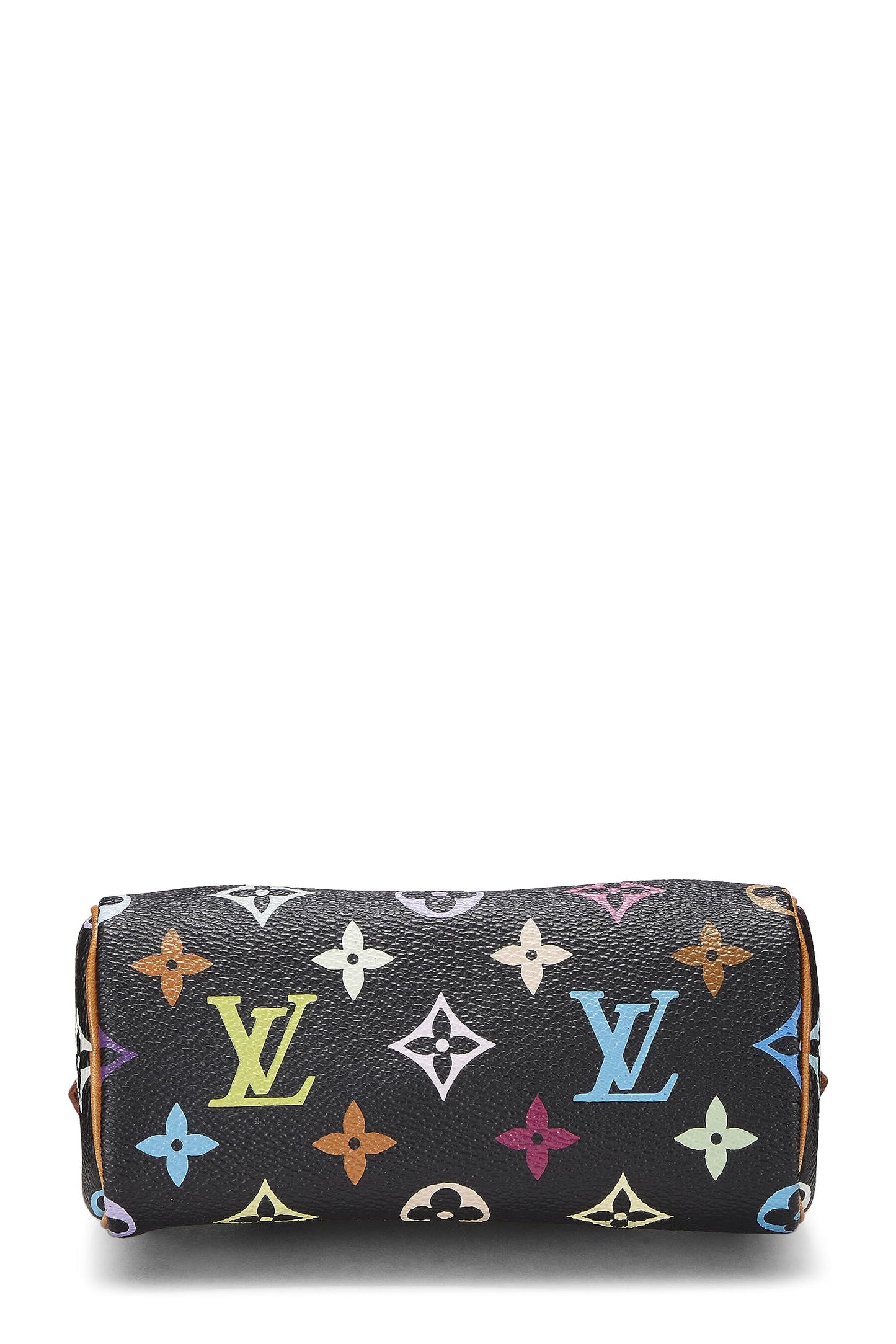 Louis Vuitton, Pre-Loved Takashi Murakami x Louis Vuitton Black Monogram Multicolore HL Speedy Mini, Black