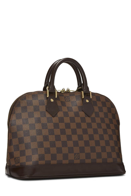 Louis Vuitton, Pre-Loved Damier Ebene Alma PM, Brown