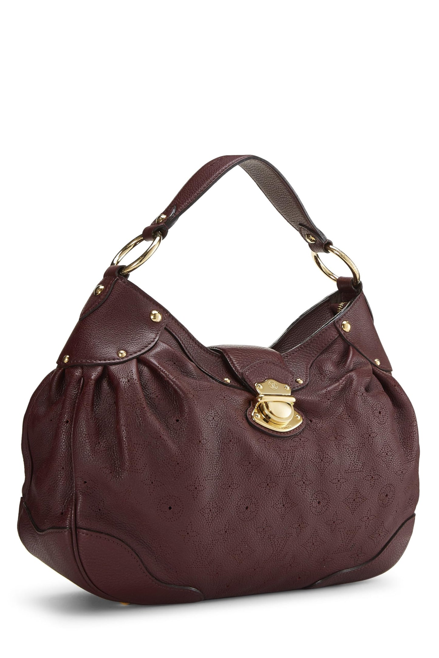 Louis Vuitton, Pre-Loved Burgundy Monogram Mahina Solar PM, Burgundy