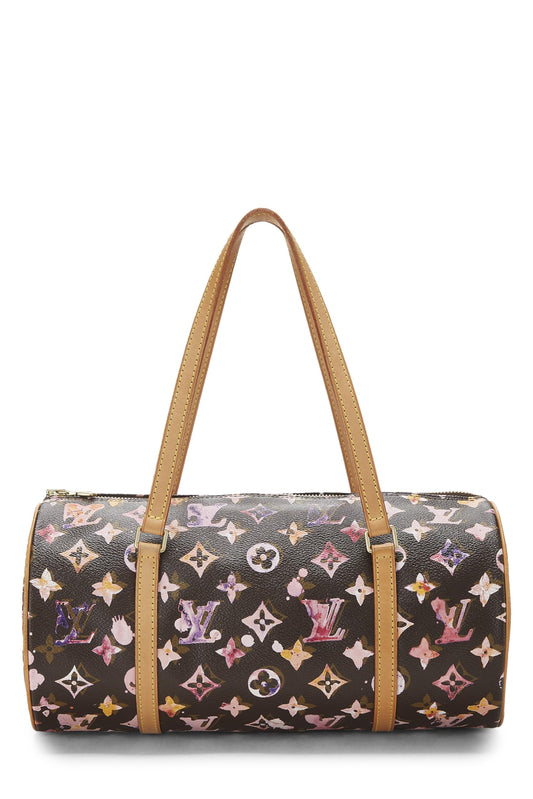 Louis Vuitton, Richard Prince x Louis Vuitton Monogram Aquarelle Papillon 30 d'occasion, Marron