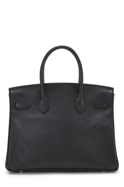 Hermès, Birkin Epsom 30 noir d'occasion, noir