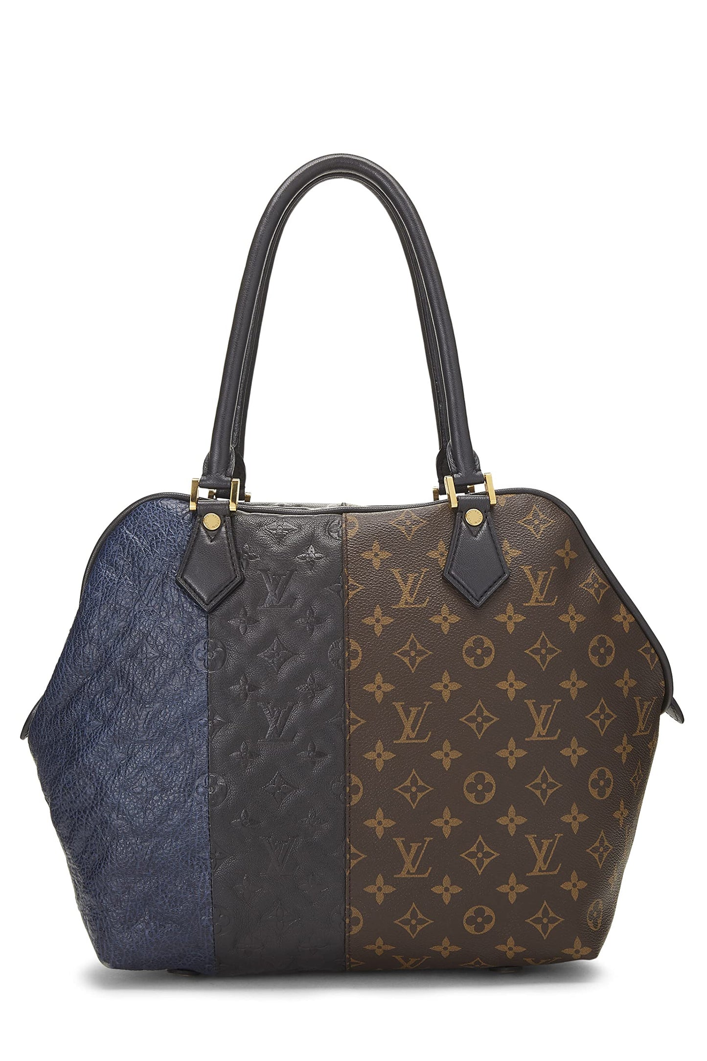 Louis Vuitton, Bolso tote Marine Blocks con monograma Pre-Loved, Marrón