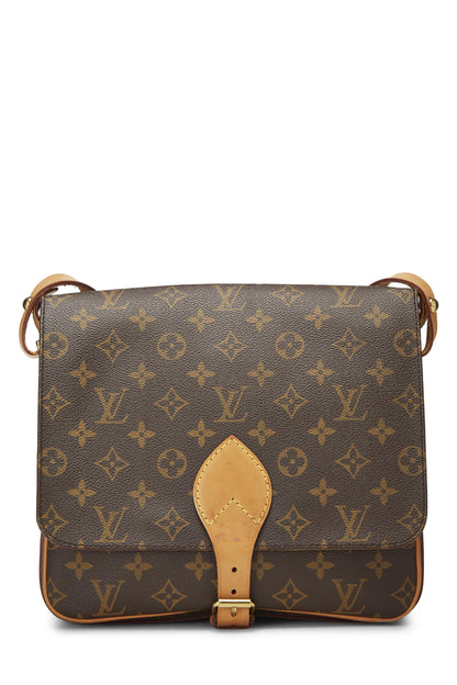 Louis Vuitton, Pre-Loved Monogram Canvas Cartouchiere GM, Brown