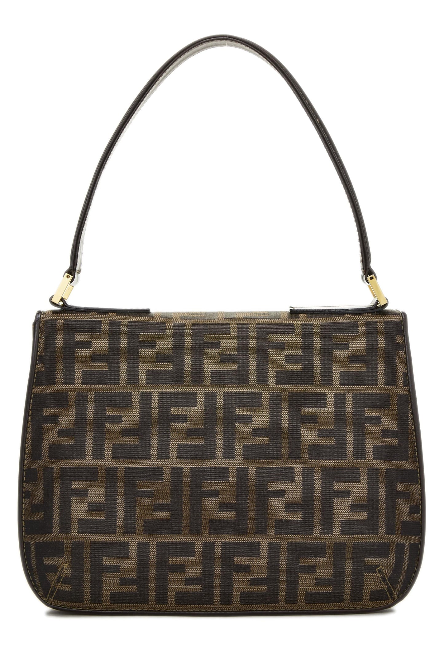 Fendi, Pre-Loved Brown Zucca Canvas Shoulder Bag, Brown