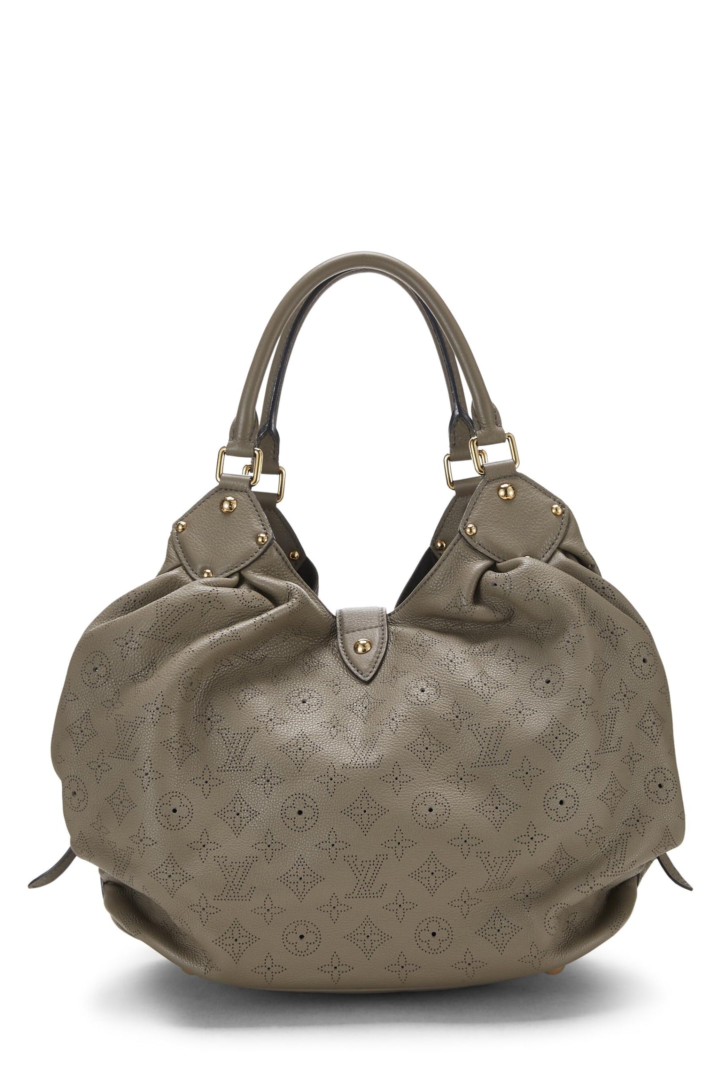 Louis Vuitton, Mahina Large en cuir monogrammé gris d'occasion, gris