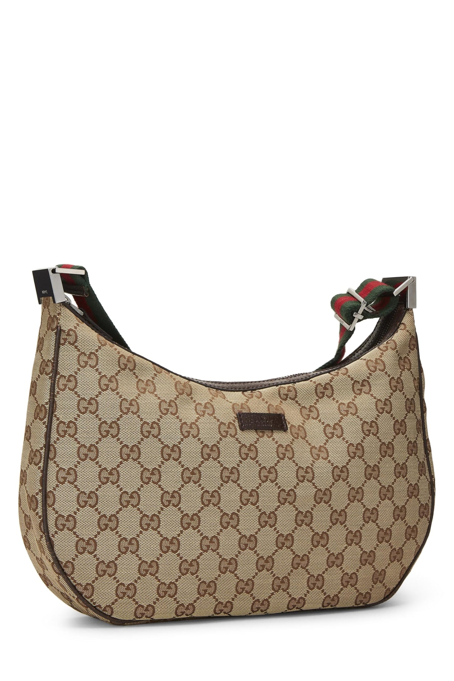 Gucci, sac messager en toile GG d'origine d'occasion, marron