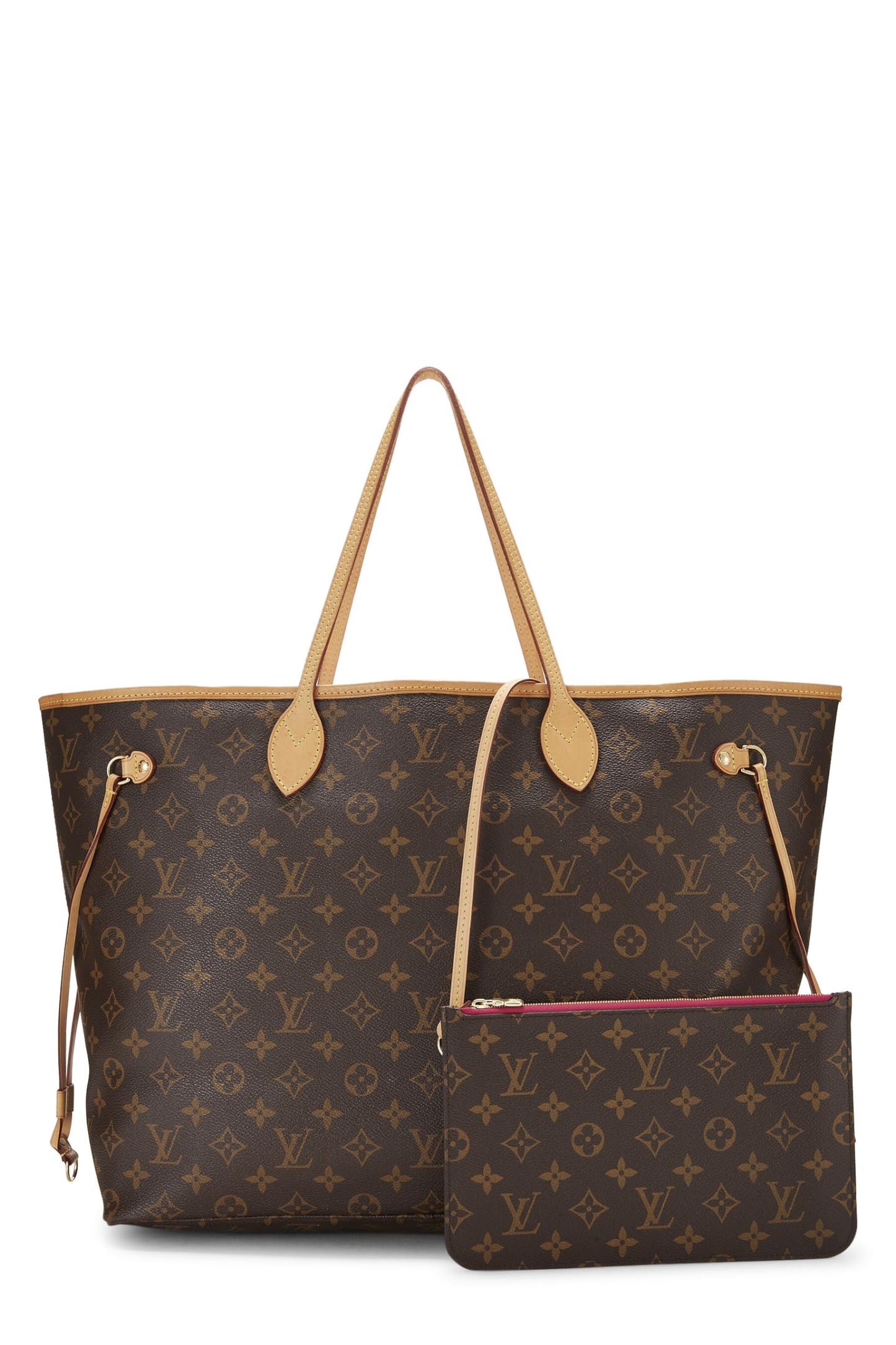 Louis Vuitton, Pre-Loved Raspberry Monogram Canvas Neverfull GM NM, Pink