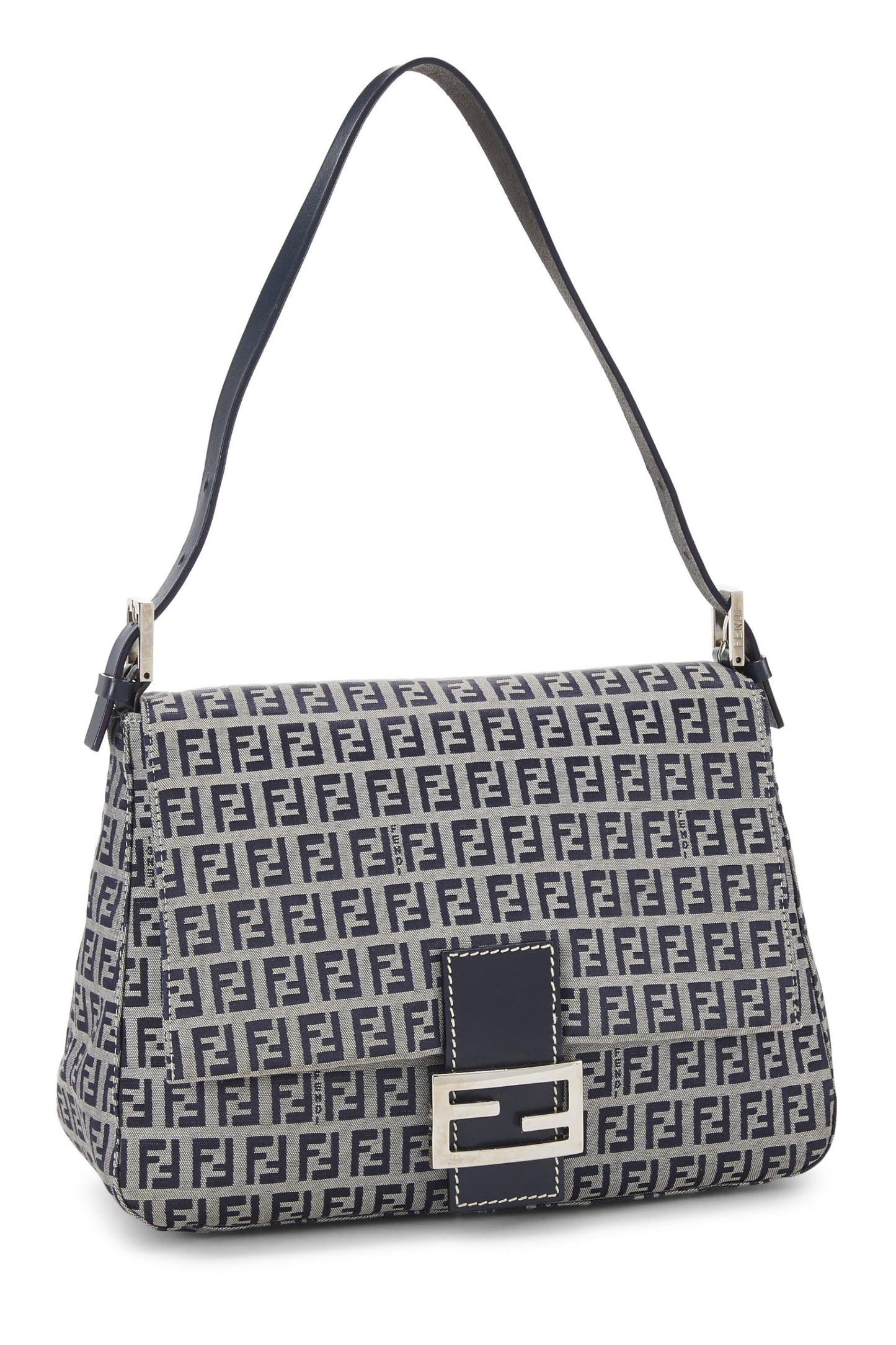 Fendi, Pre-Loved Navy Zucchino Canvas Mama, Navy