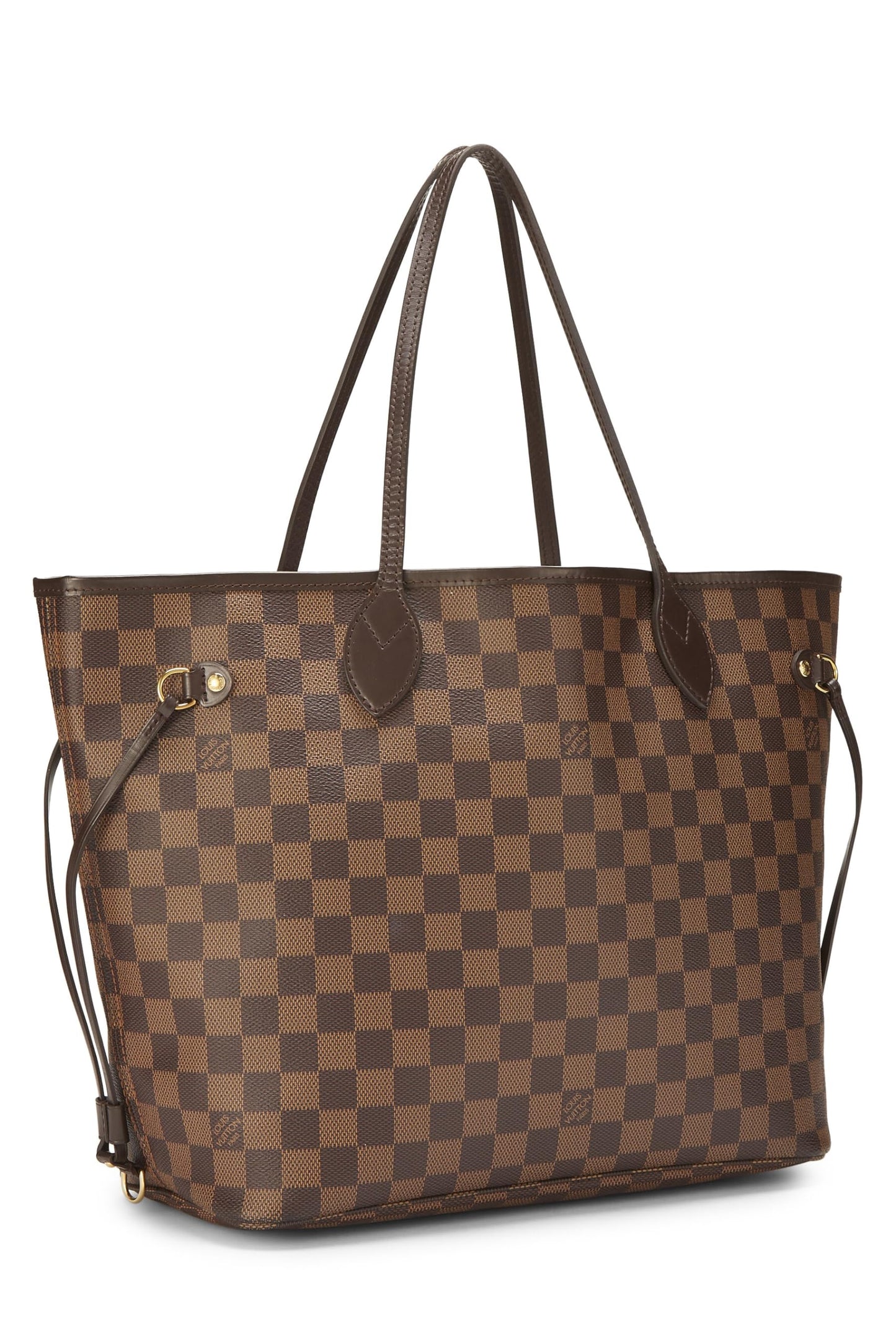 Louis Vuitton, Damier Ebene Neverfull MM preamado, Marrón