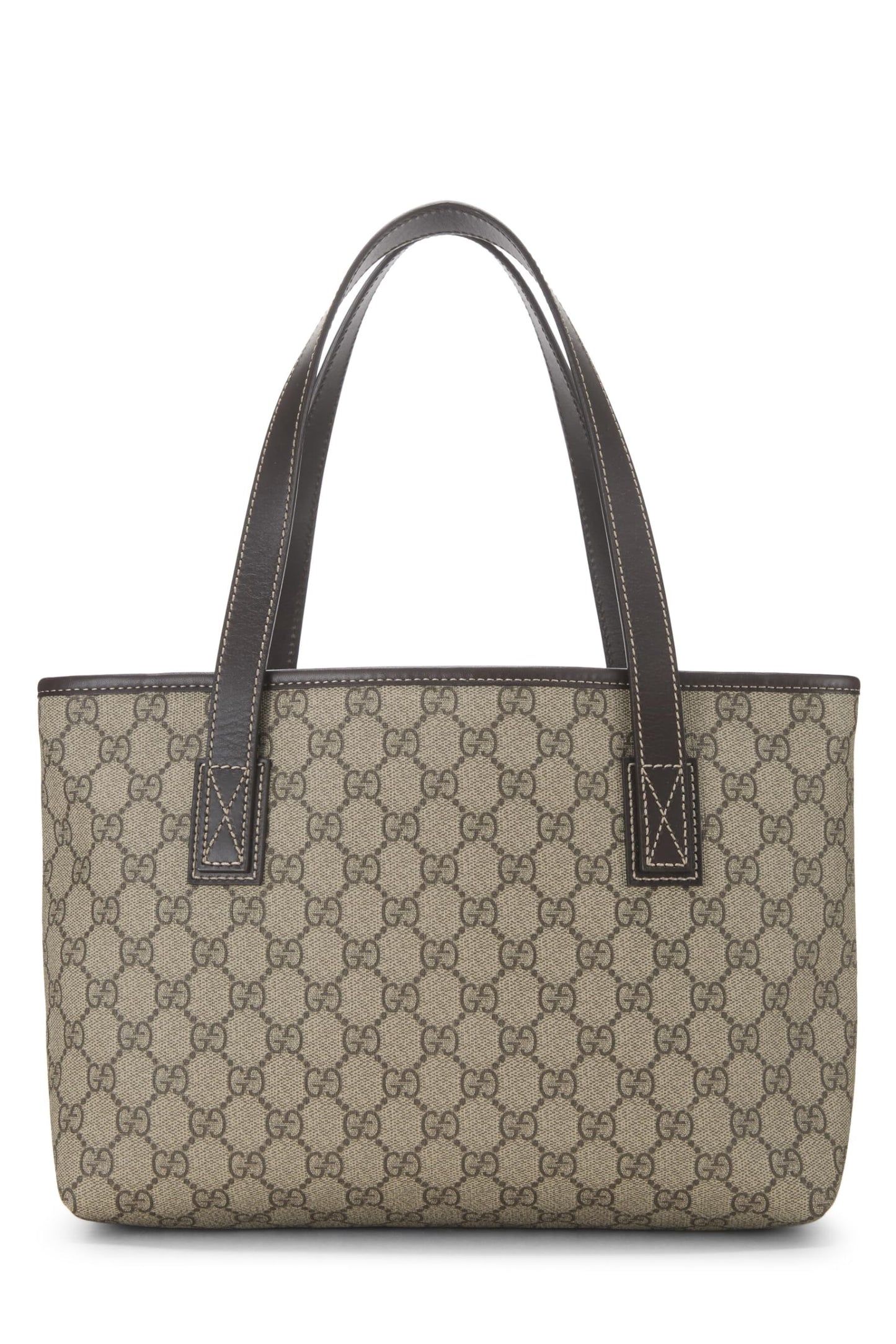 Gucci, sac fourre-tout en toile GG Supreme Original d'occasion, petit, marron