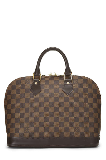 Louis Vuitton, Pre-Loved Damier Ebene Alma PM, Brown