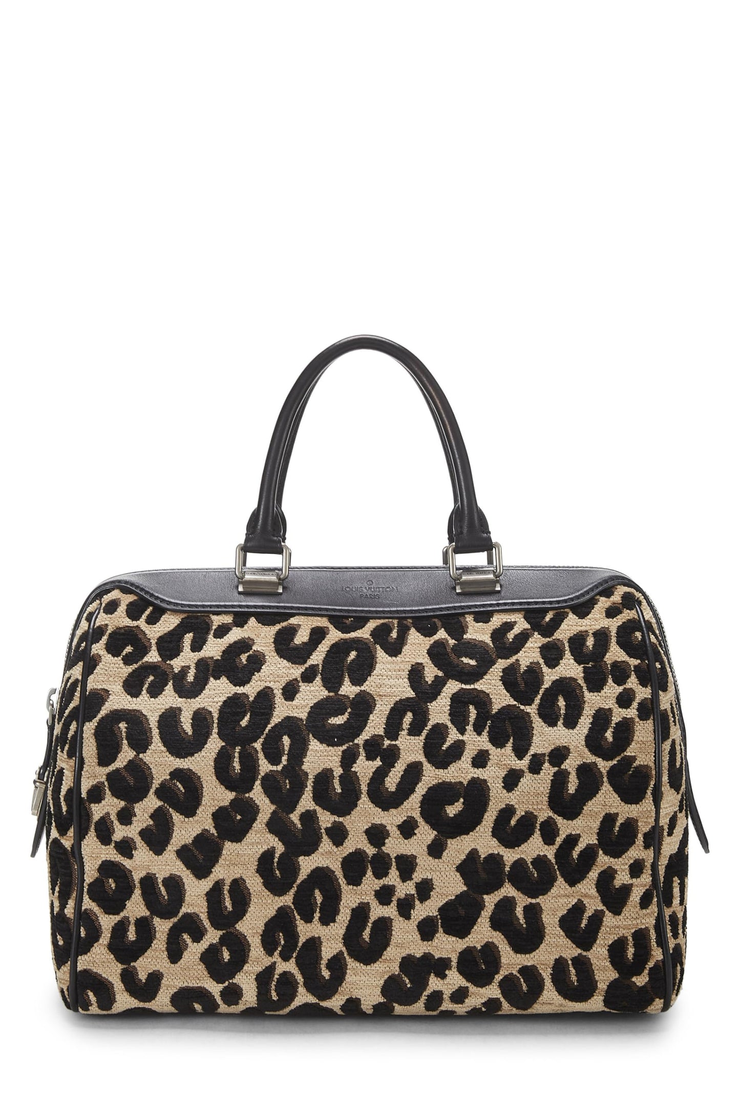 Louis Vuitton, Stephen Sprouse x Louis Vuitton Leopard Speedy 30 pre-amado, Negro