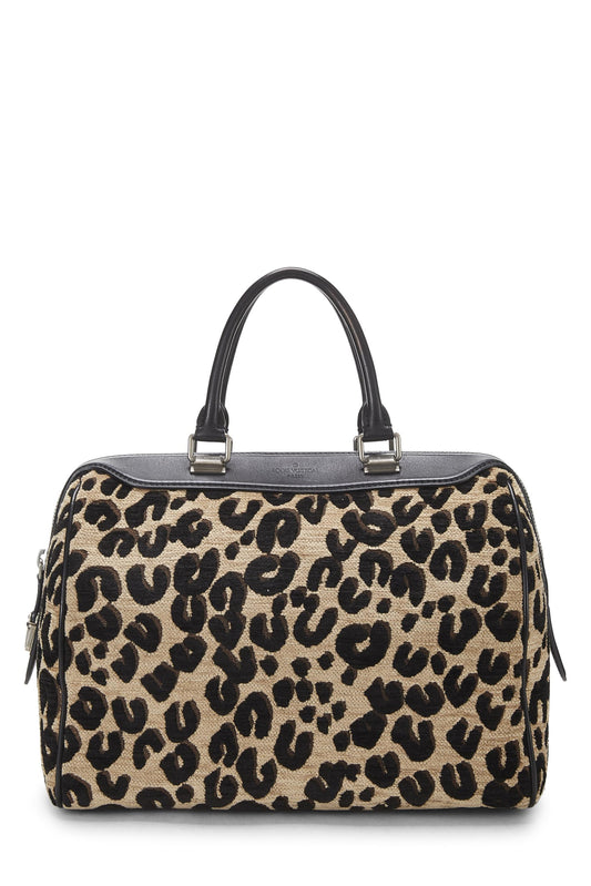 Louis Vuitton, Stephen Sprouse x Louis Vuitton Leopard Speedy 30 d'occasion, noir