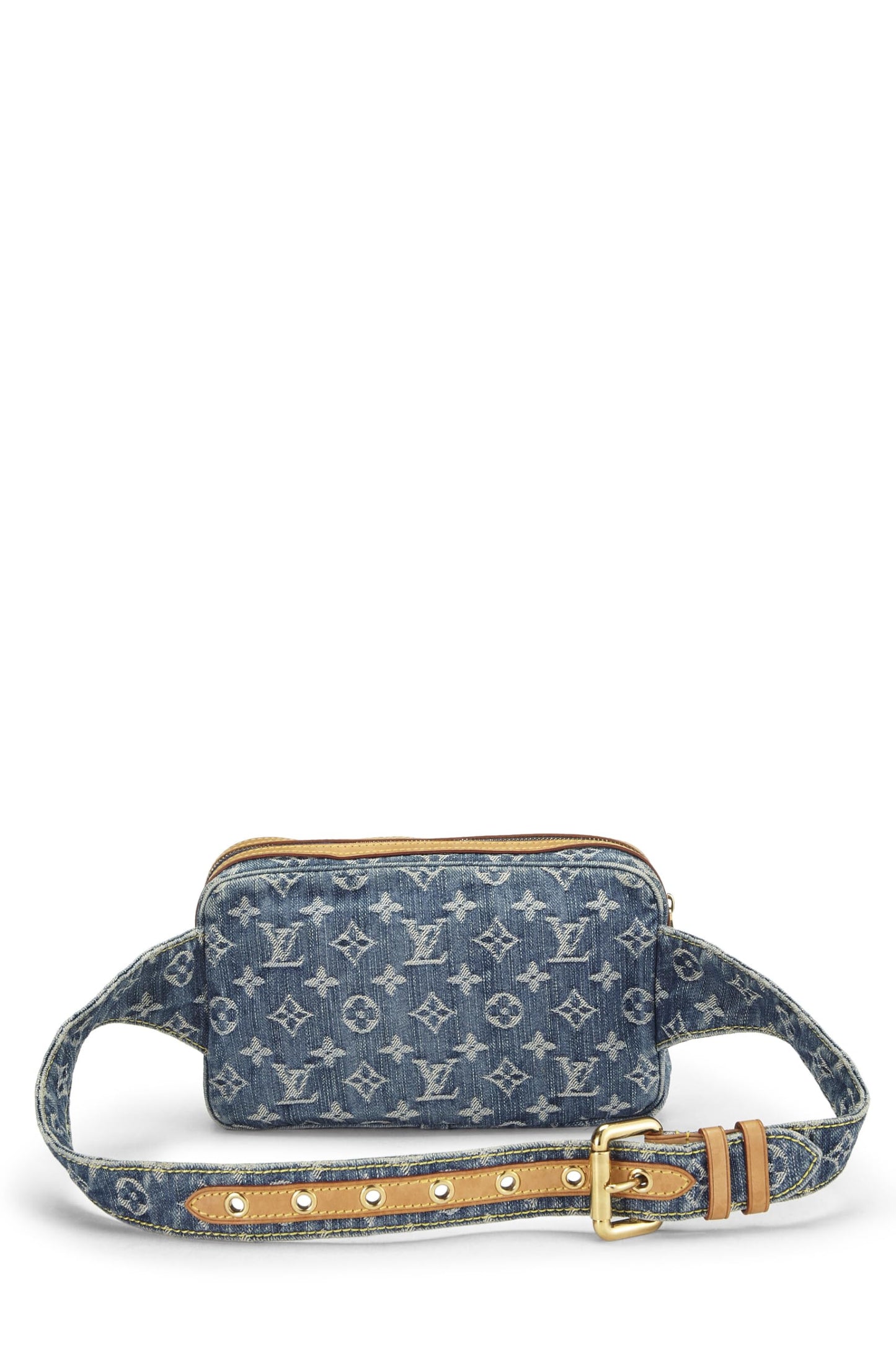 Louis Vuitton, Pre-Loved Monogram Denim Bumbag, Blue