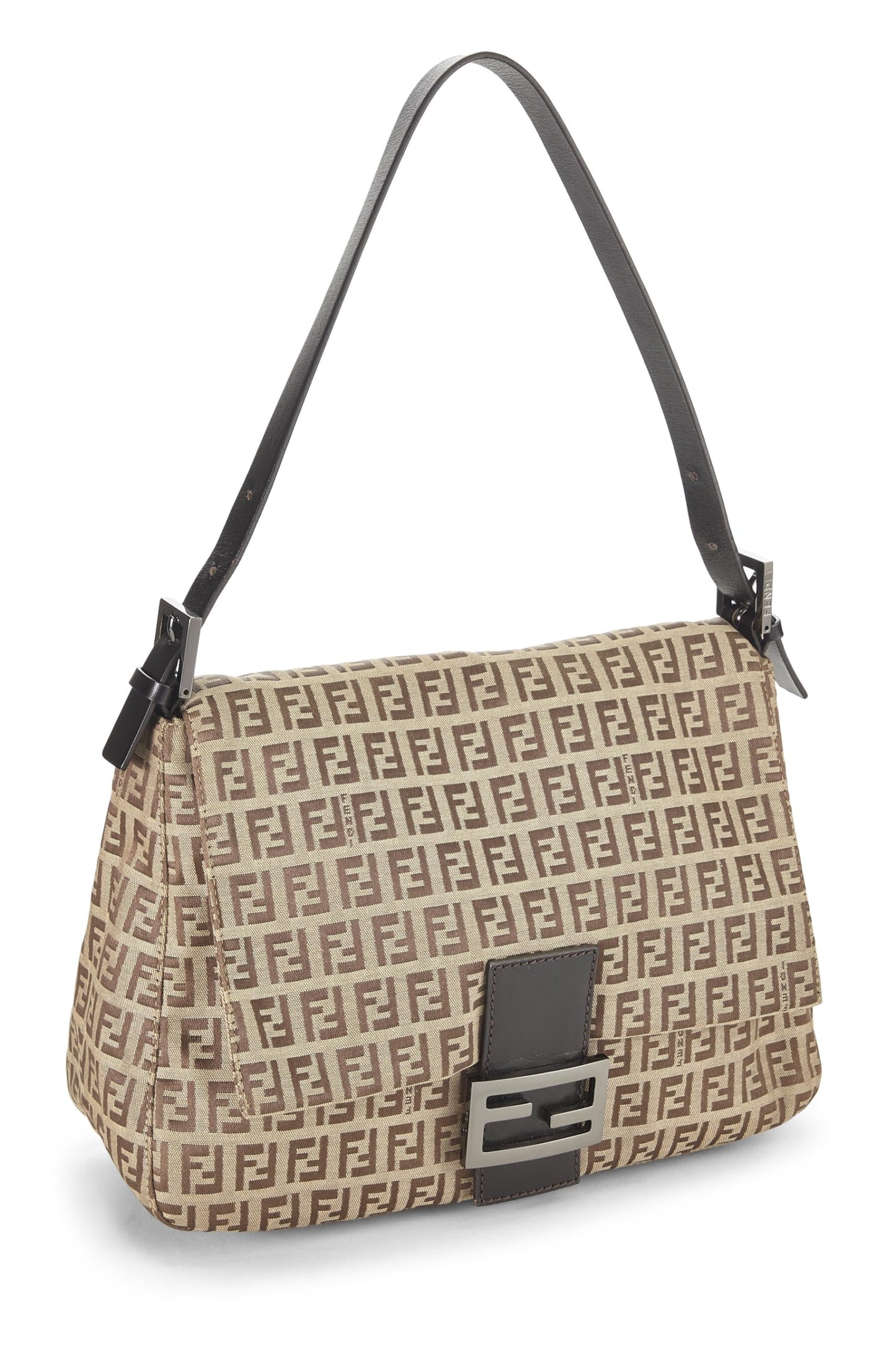 Fendi, Pre-Loved Brown Zucchino Canvas Mama, Marrón