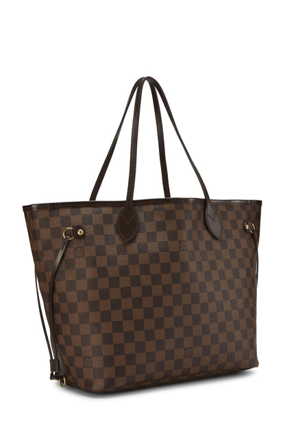 Louis Vuitton, Damier Ebene Neverfull MM NM preamado, Rosa