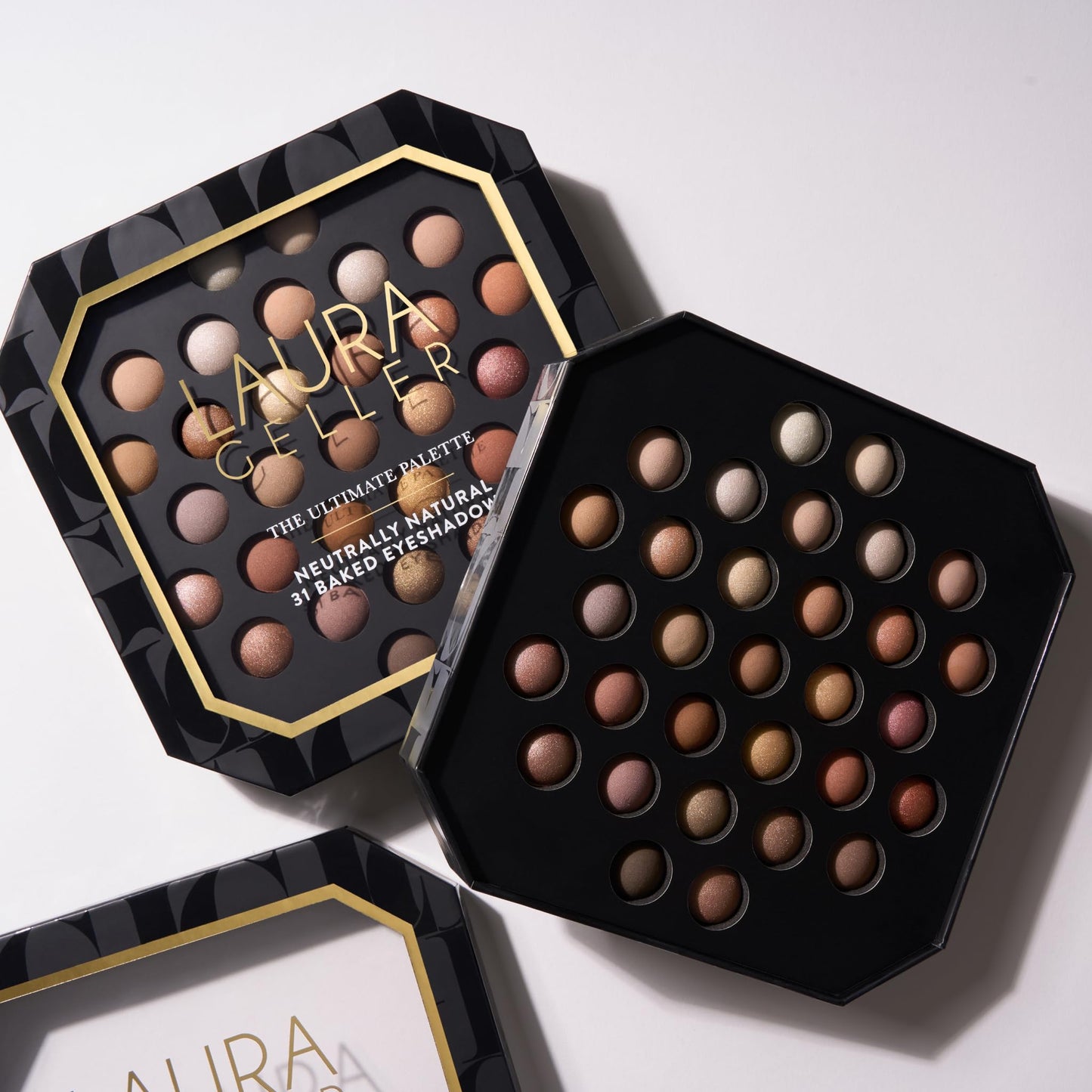 LAURA GELLER NEW YORK The Ultimate Palette Palette de fards à paupières Baked Eyeshadow - Neutrement naturel - 31 nuances mates et scintillantes - Maquillage des yeux pigmenté anti-plis