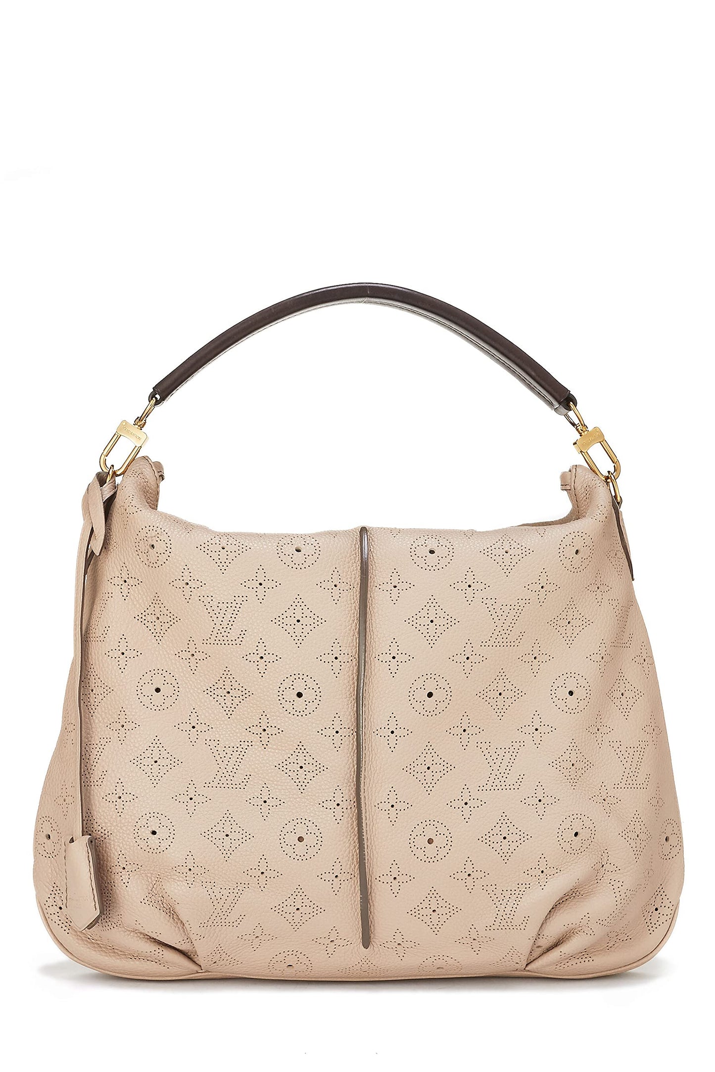 Louis Vuitton, Pre-Loved Beige Monogram Mahina Selene MM, Beige