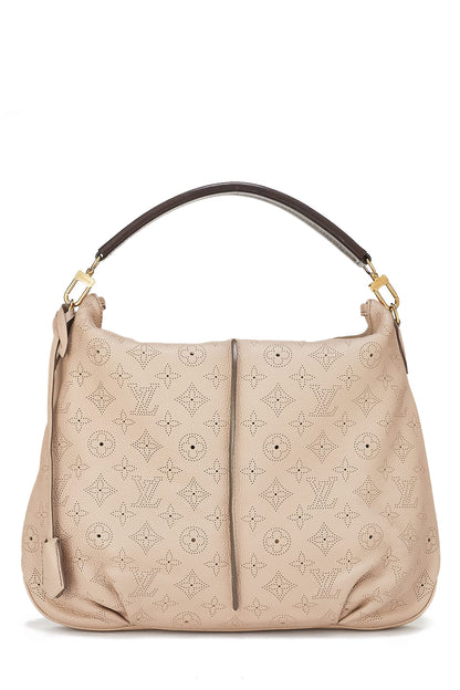 Louis Vuitton, Monograma Mahina Selene MM Pre-Loved Beige, Beige