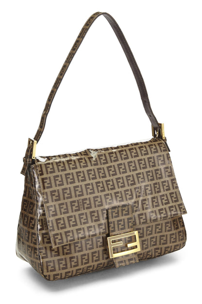 Fendi, Pre-Loved Brown Zucchino Vinyl Mama, Brown