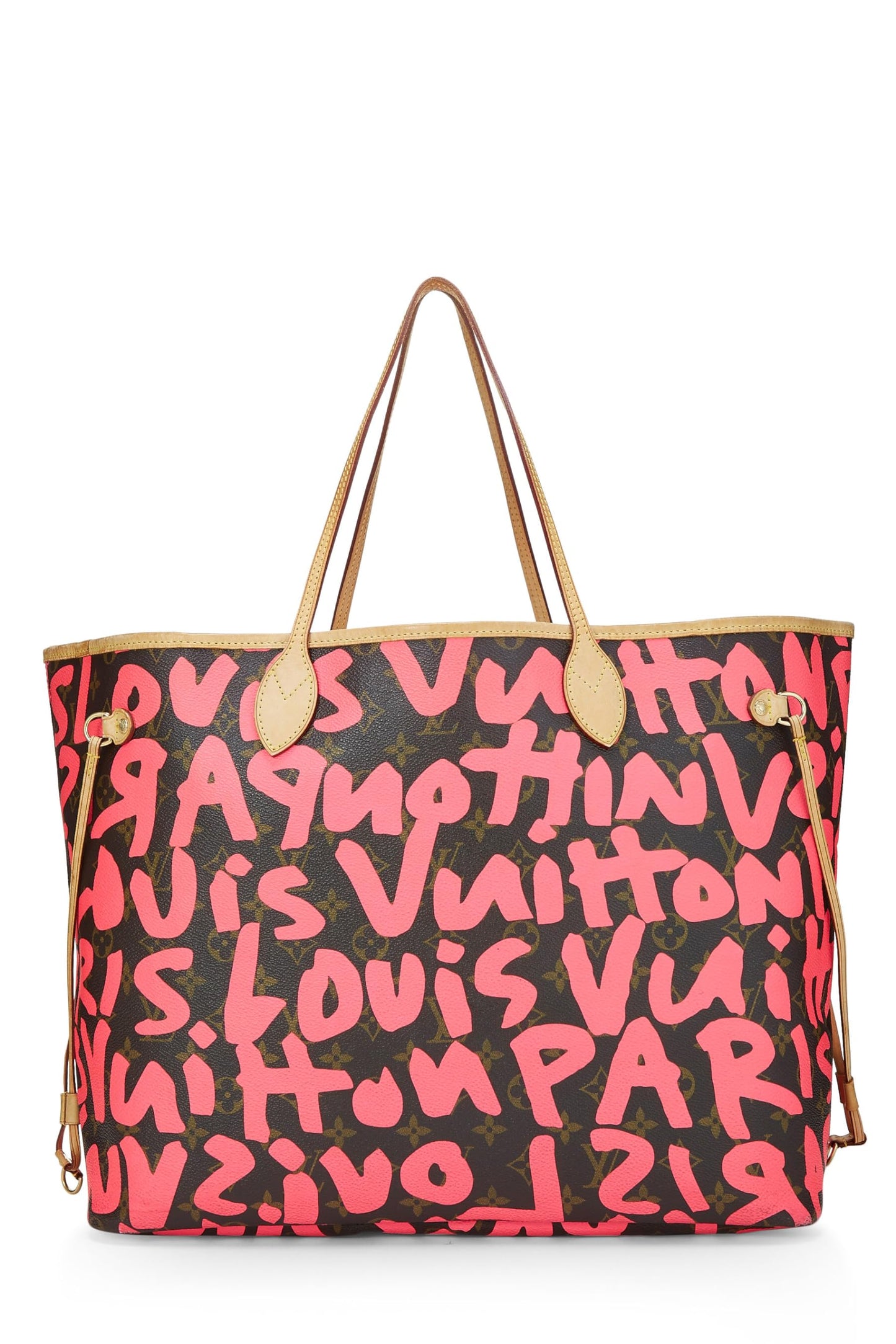 Louis Vuitton, Pre-Loved Stephen Sprouse x Louis Vuitton Pink Graffiti Neverfull GM, Pink