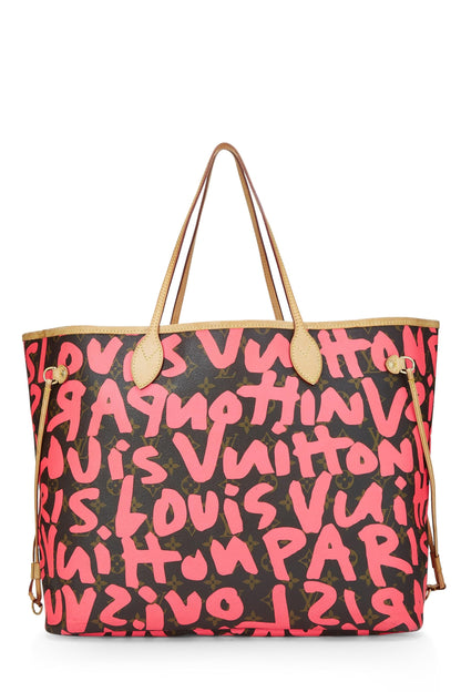 Louis Vuitton, Stephen Sprouse x Louis Vuitton Pink Graffiti Neverfull GM, Rose